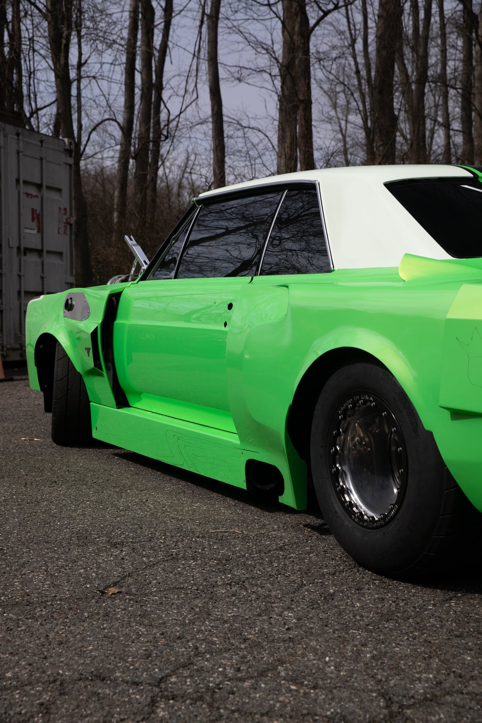 Metallic Screamin Green on Buick Skylark, one-ppf