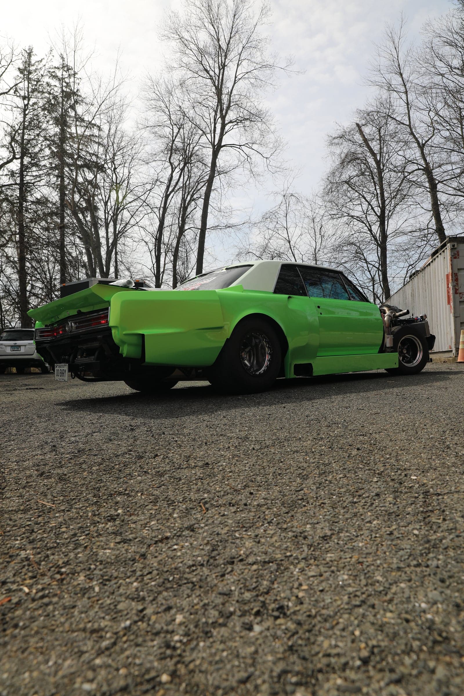 Metallic Screamin Green on Buick Skylark, one-ppf