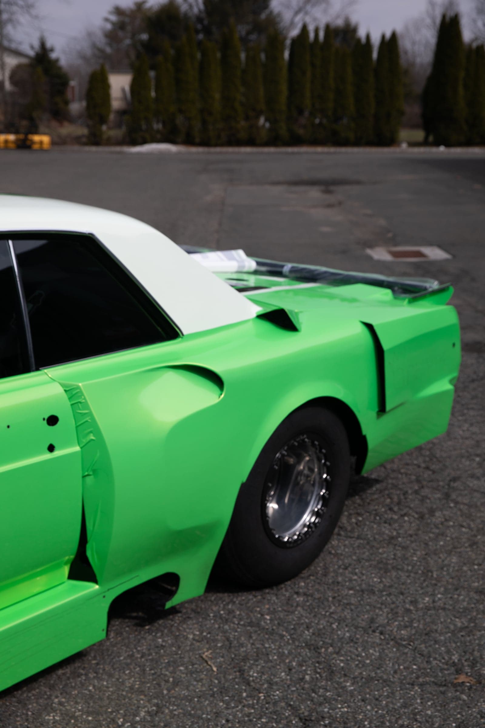 Metallic Screamin Green on Buick Skylark, one-ppf