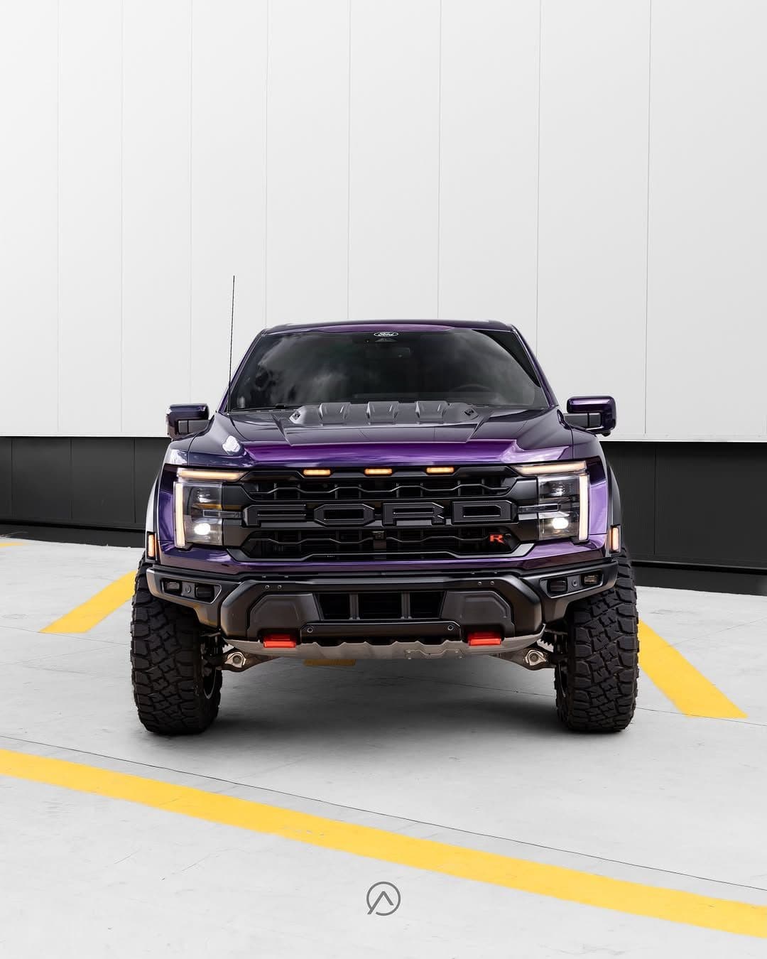Nightshade Purple on Ford F-150 Raptor R, Advanced Auto Glass