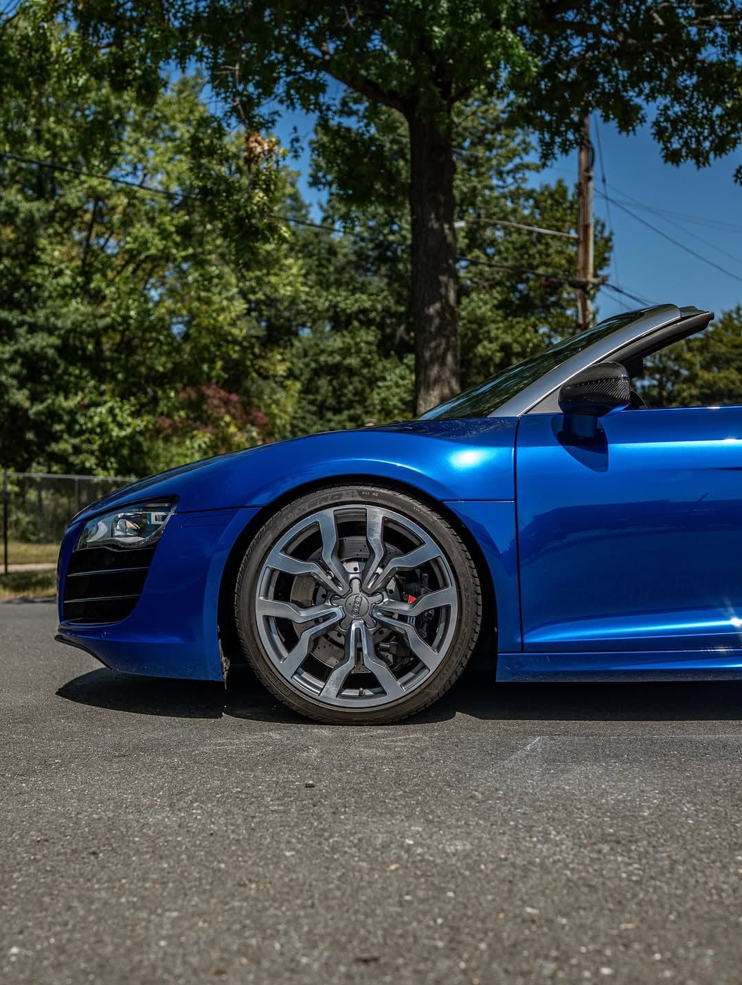 Sapphire Blue on Audi R8 Spyder, Capital Wrappers