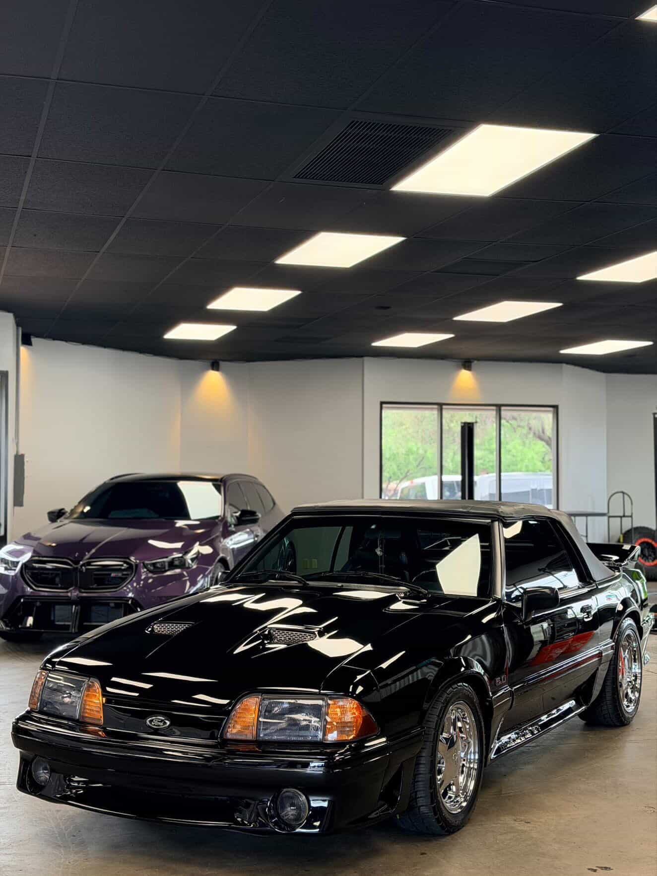 Gloss Perfect Black on Ford Mustang 5.0 at CCD Auto Design
