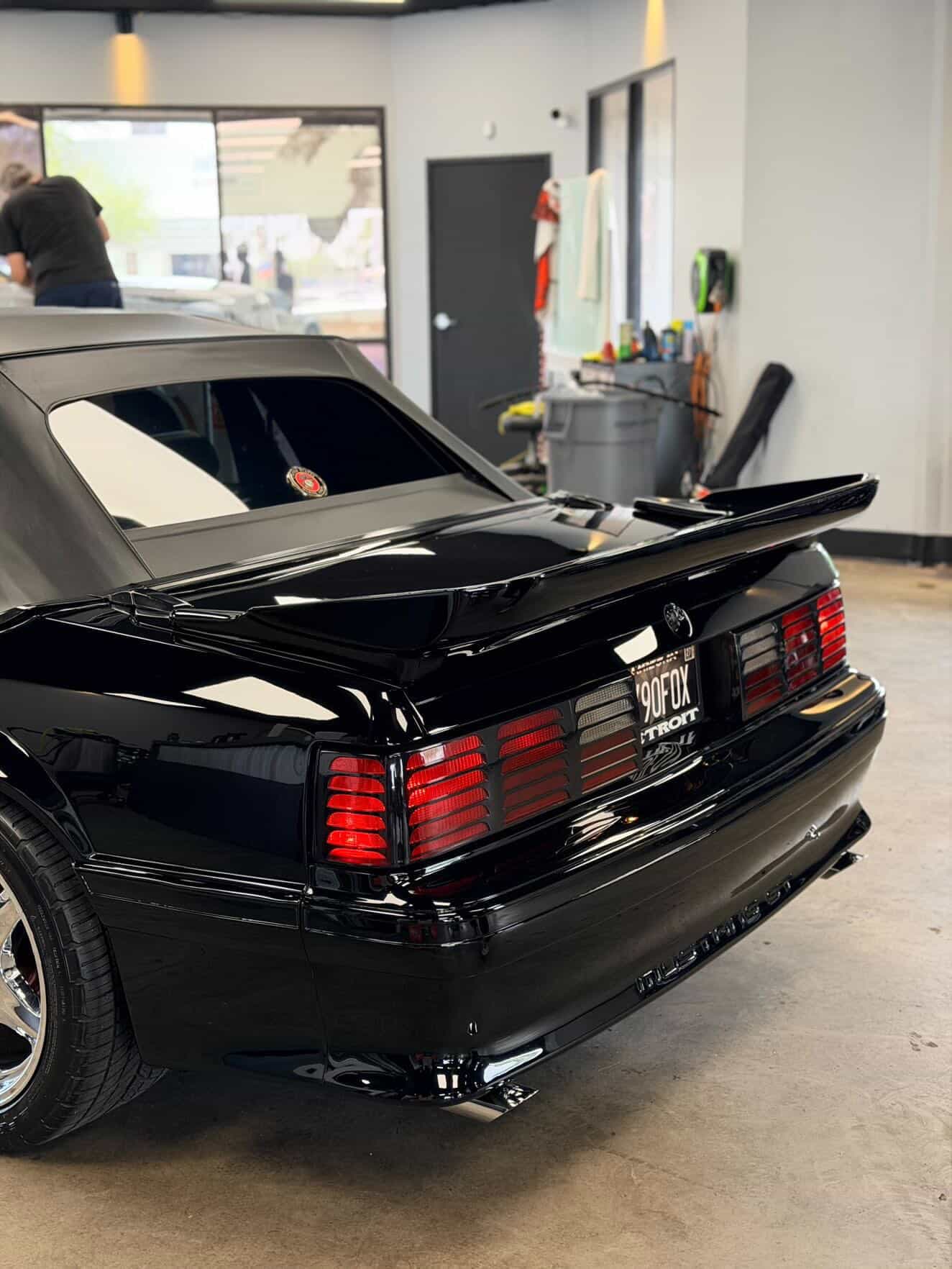 Gloss Perfect Black on Ford Mustang 5.0, CCD Auto Design