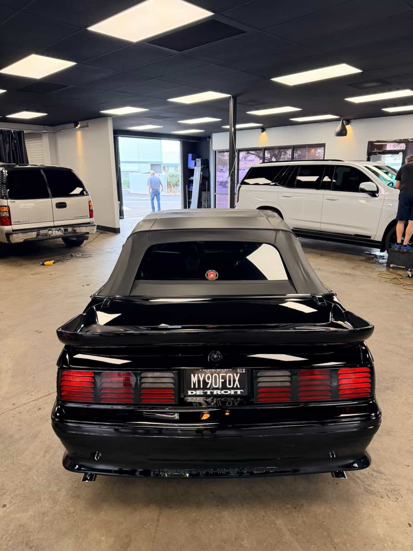 Gloss Perfect Black on Ford Mustang 5.0, CCD Auto Design