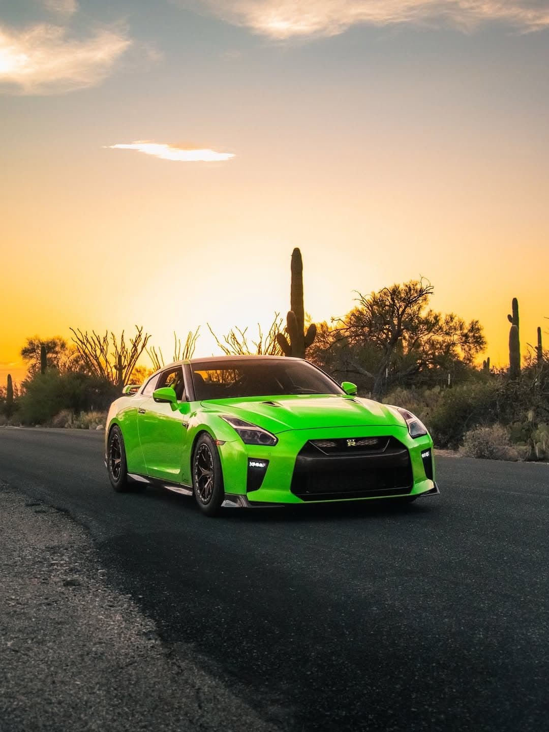 Metallic Screamin Green on Nissan GT-R, Clear Choice Designs