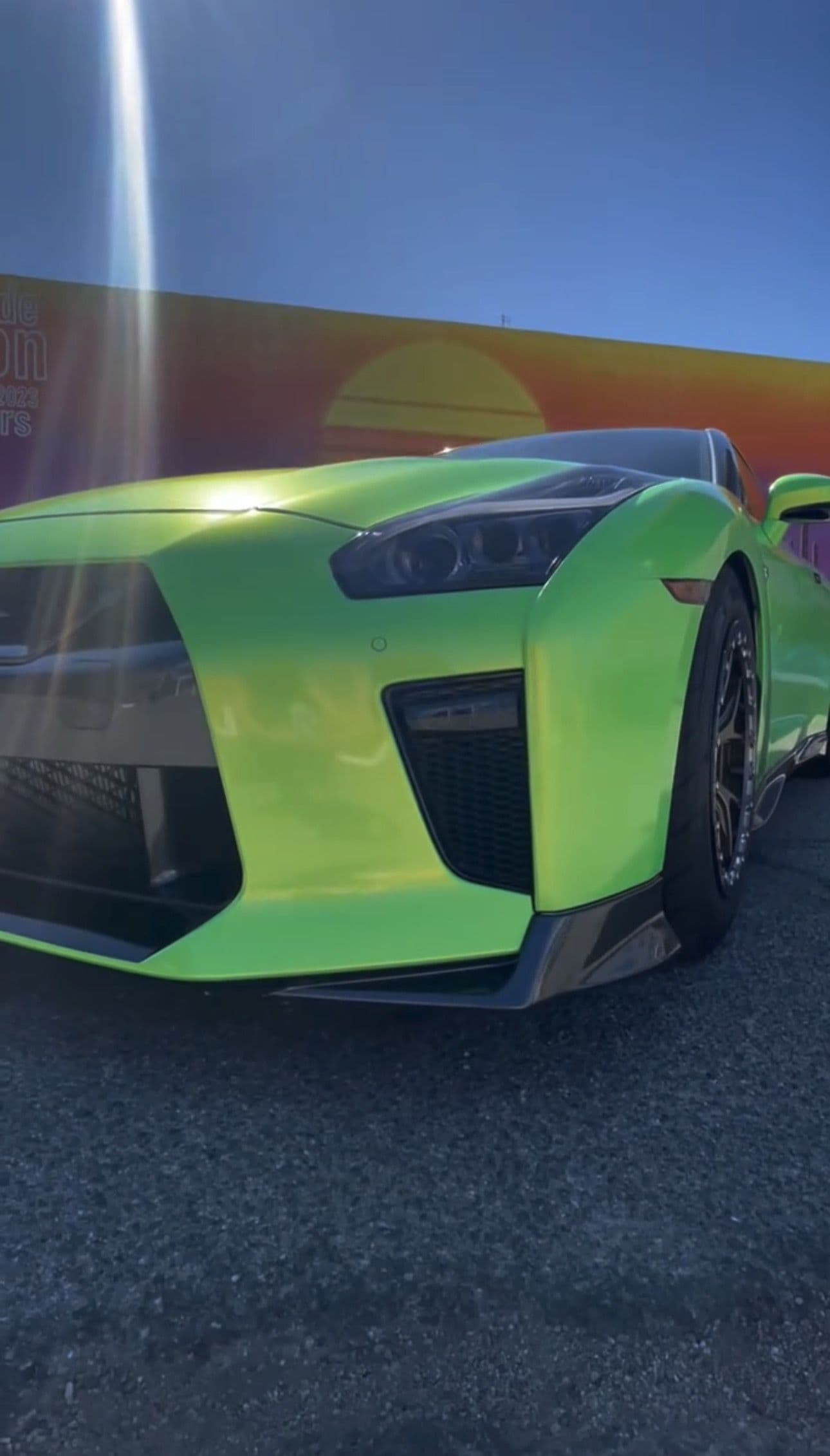 Metallic Screamin Green on Nissan GT-R at CCD Auto Design