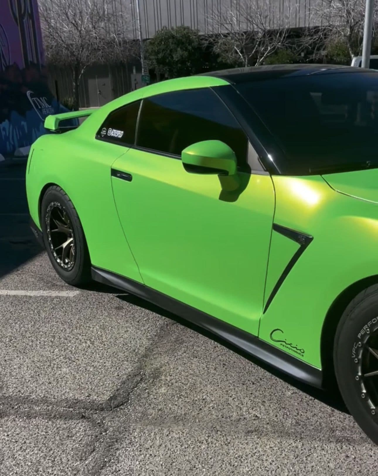 Metallic Screamin Green on Nissan GT-R, CCD Auto Design
