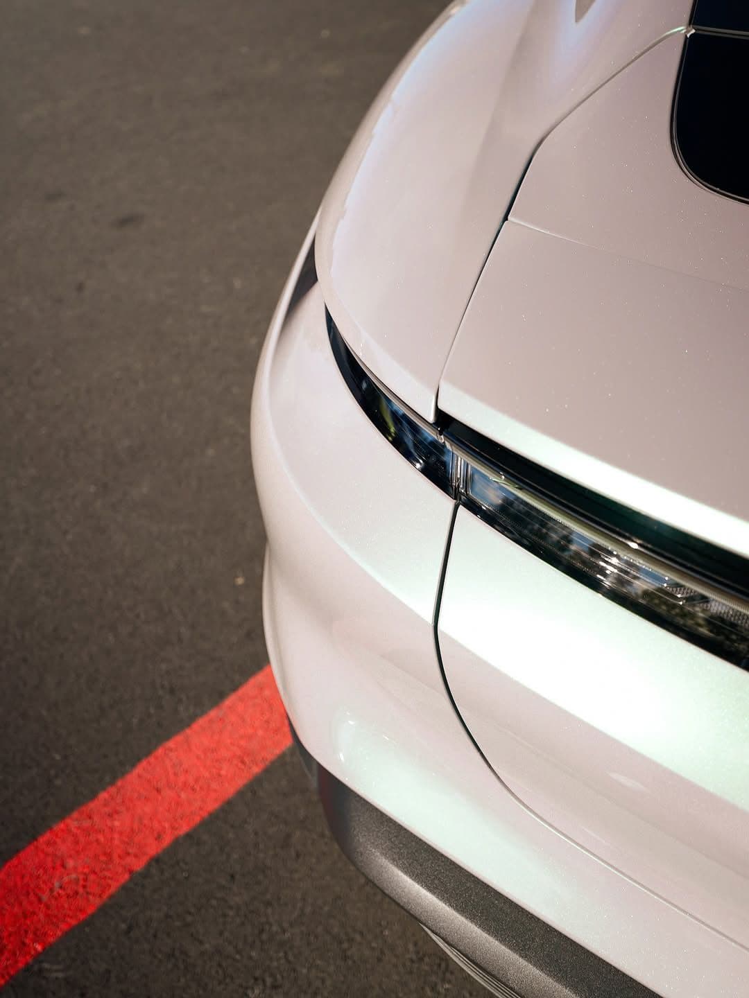 Magic Gray Green on Porsche Taycan, Detail Driven
