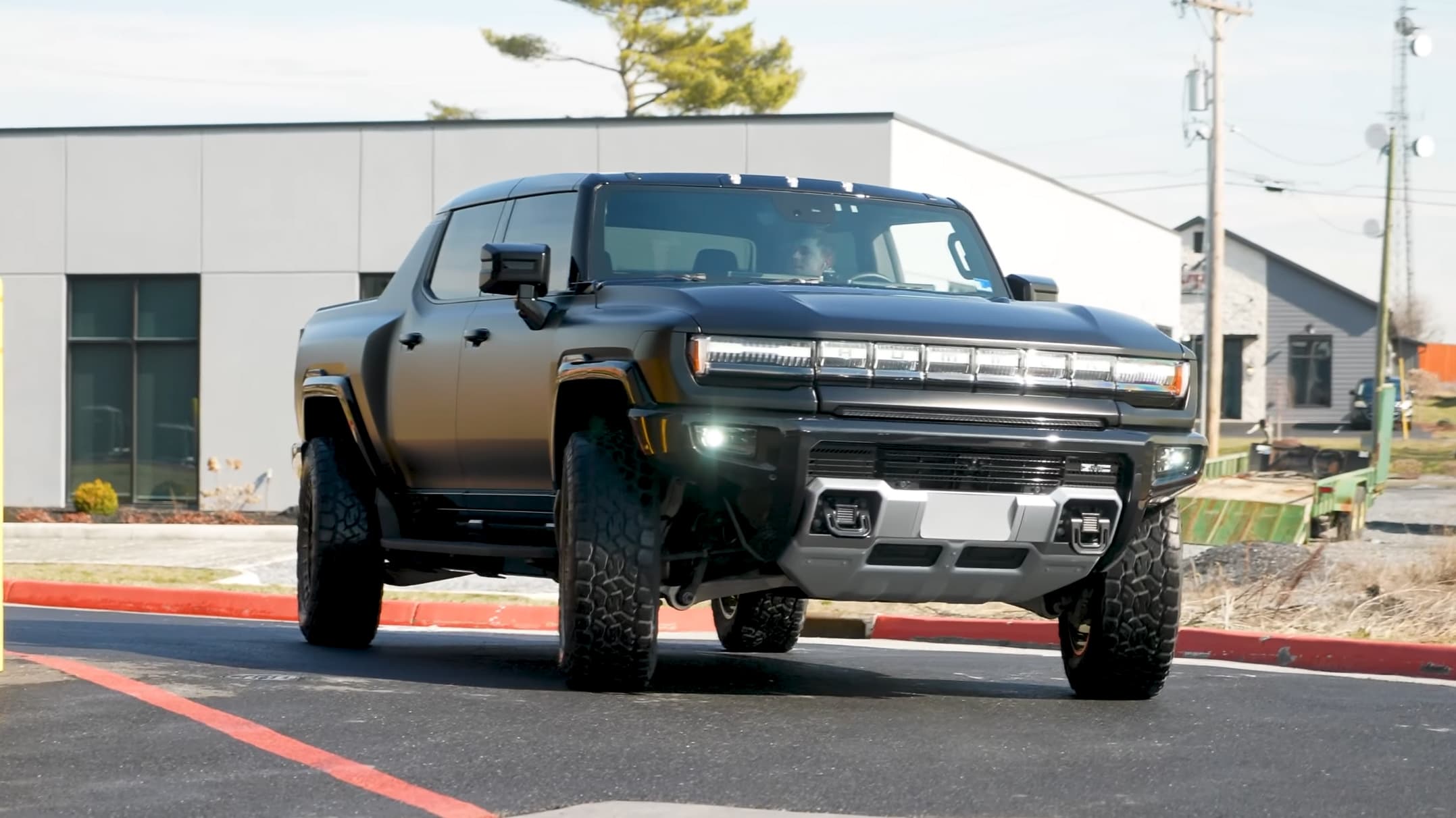Satin Perfect Black on GMC Hummer EV, Detail Driven