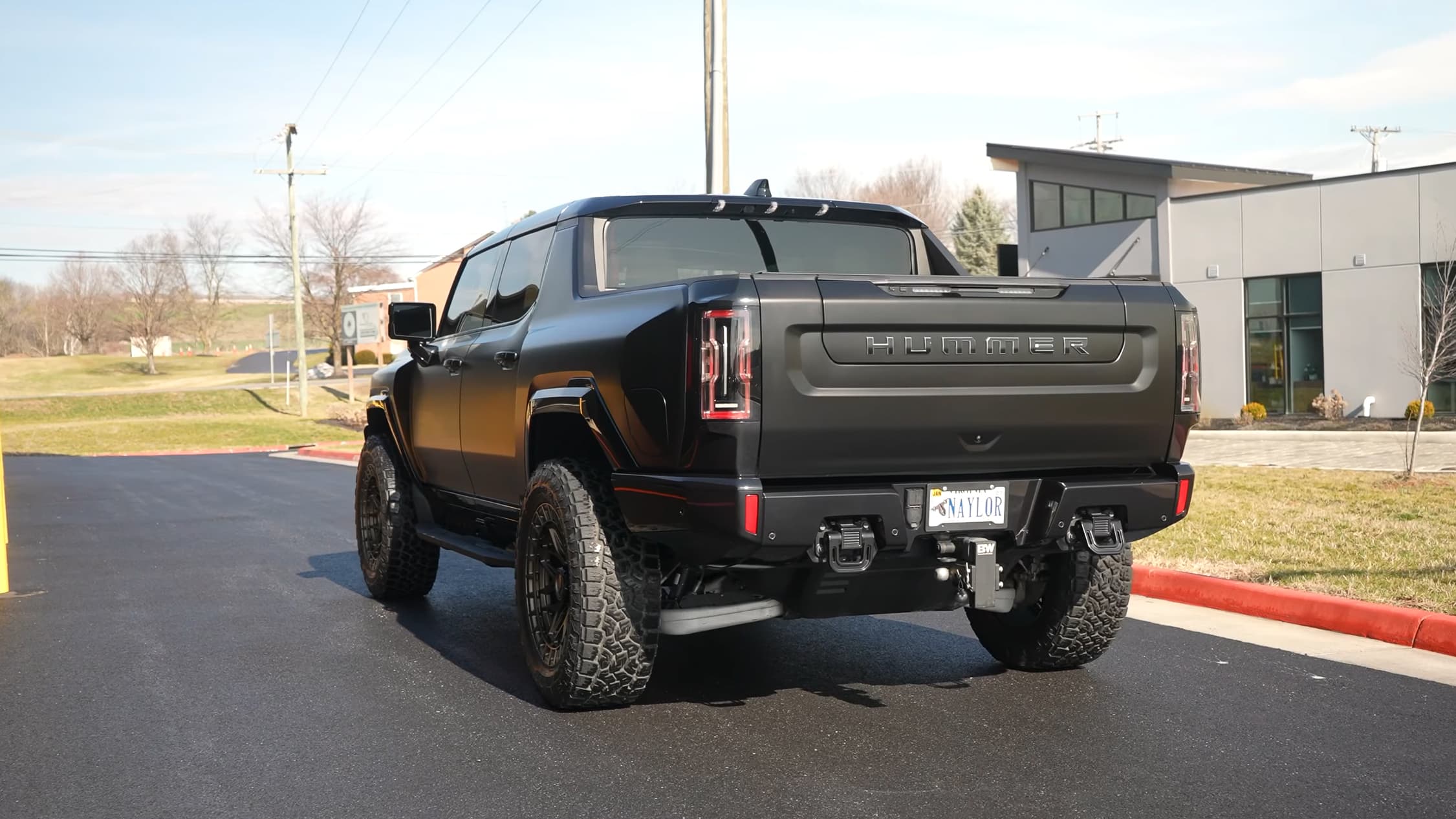 Satin Perfect Black on GMC Hummer EV, Detail Driven