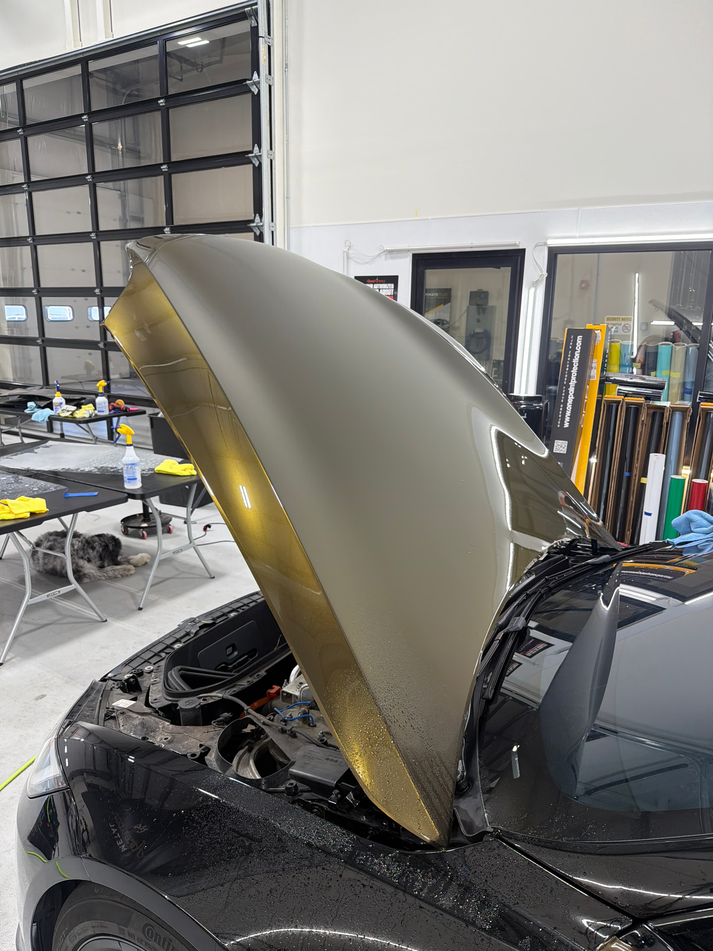 Liquid Tungsten Black Gold on Tesla Model S, Essential Auto Styling