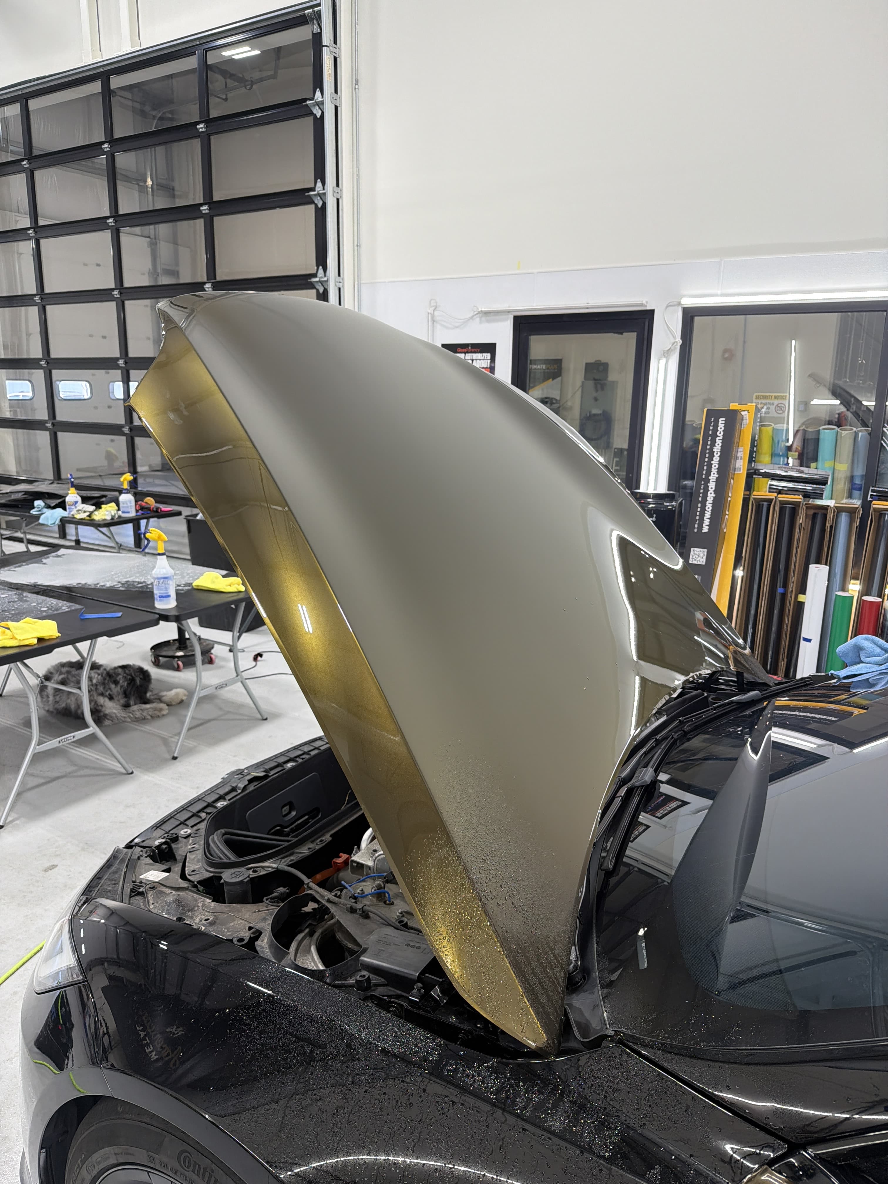 Liquid Tungsten Black Gold on Tesla Model S, Essential Auto Styling