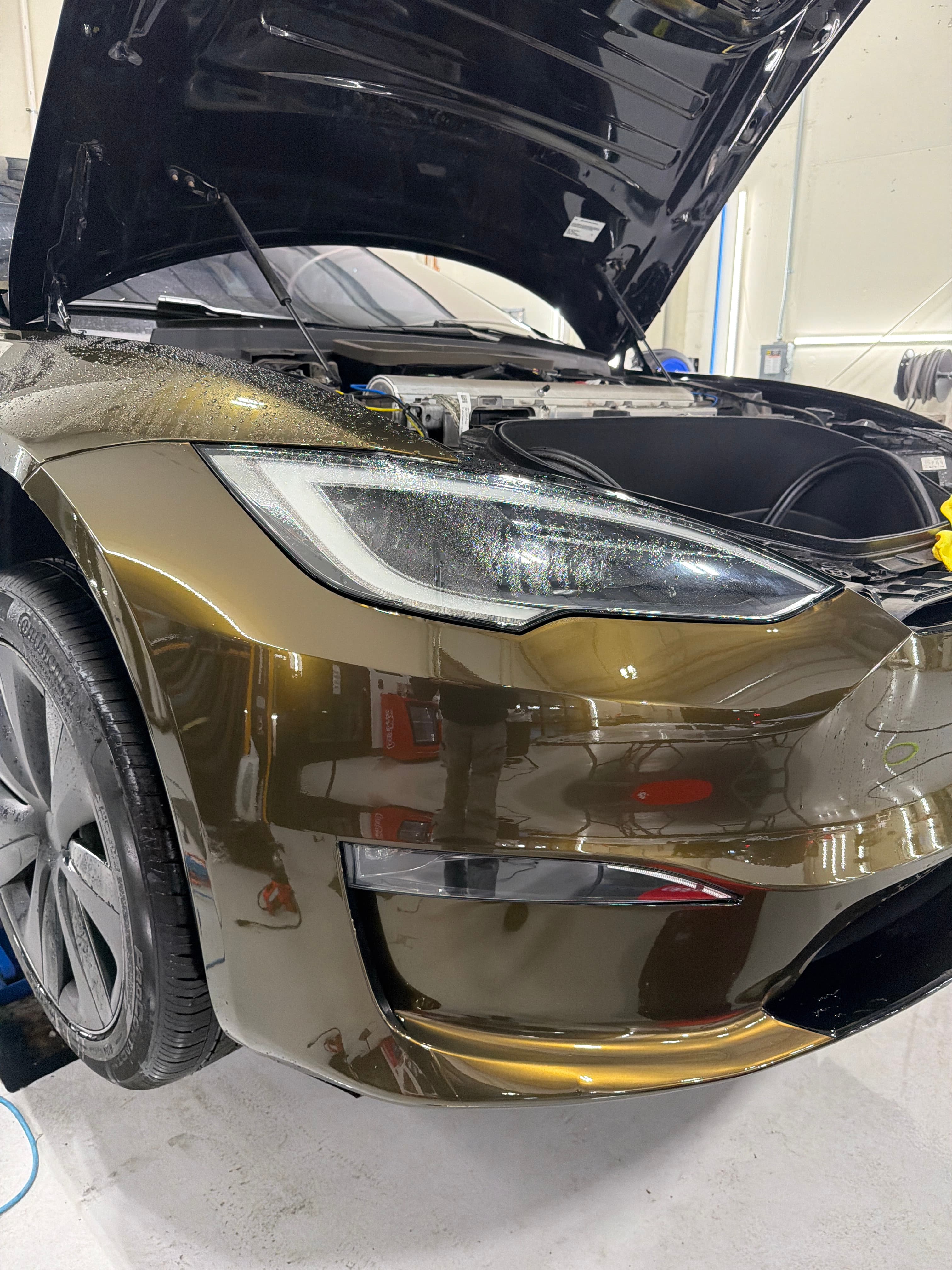 Liquid Tungsten Black Gold on Tesla Model S, Essential Auto Styling