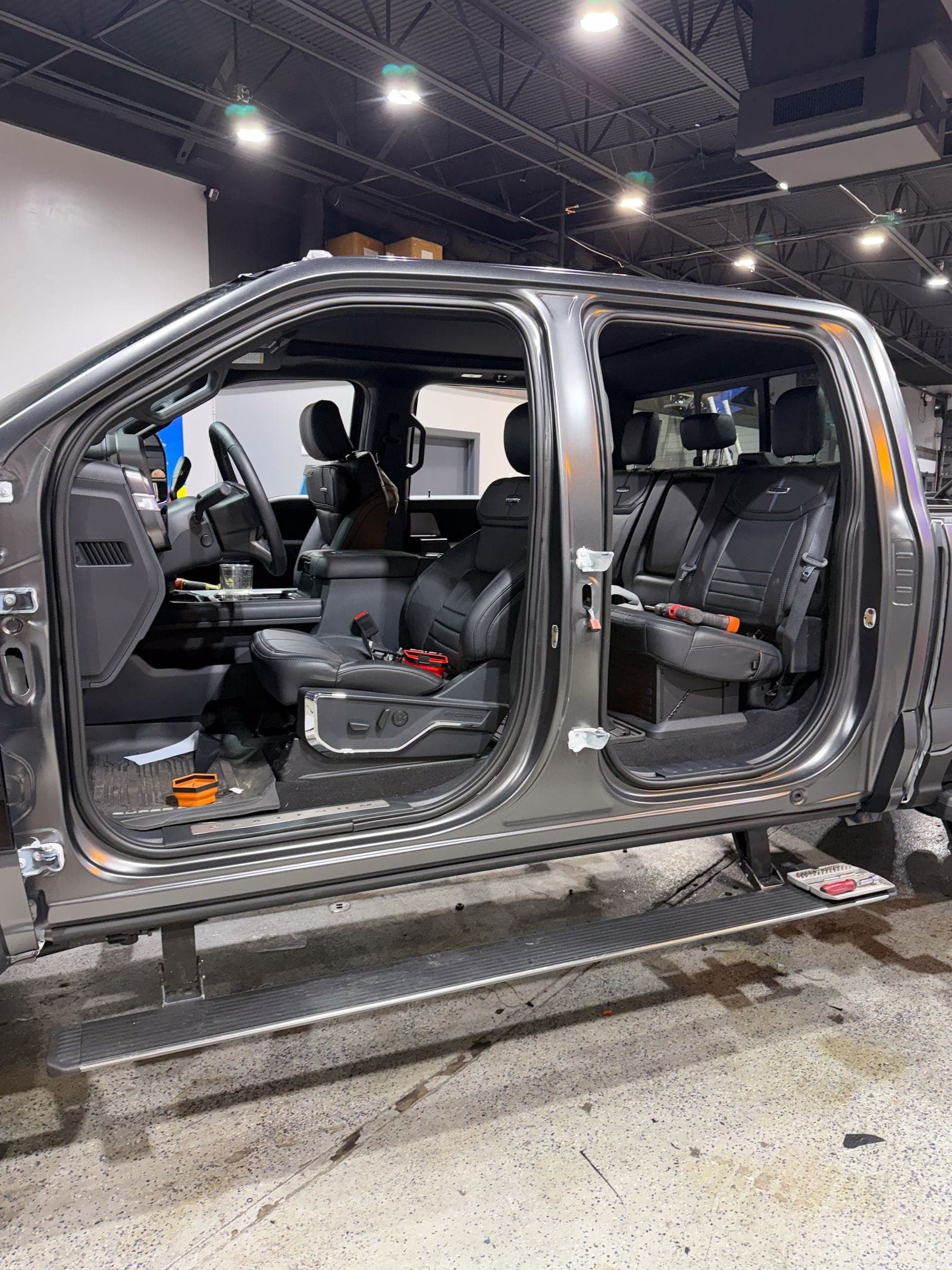 Satin Dark Gray Metallic V2 on Ford F-450, Exotic Solutions