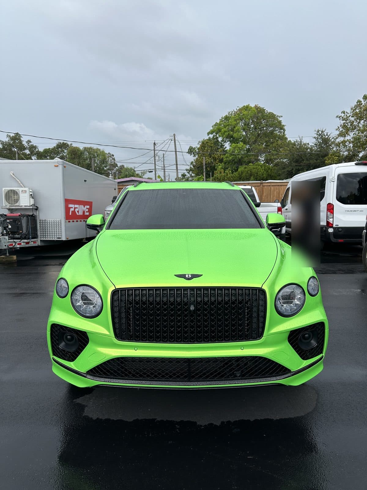 Metallic Screamin Green on Bentley, Priime Vinyl
