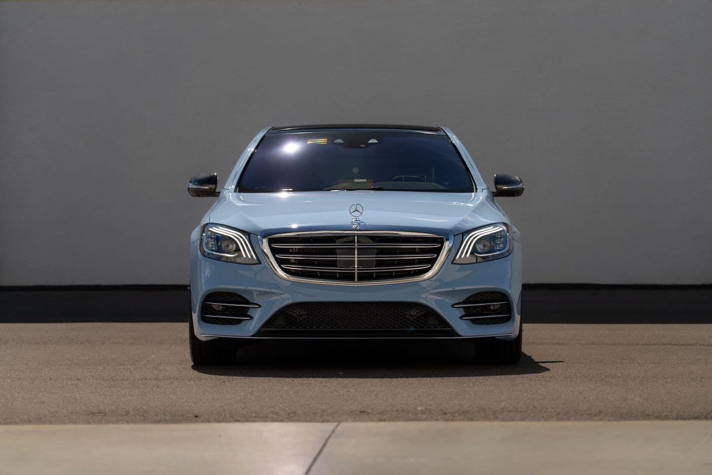 China Blue on Mercedes-Benz S-Class, Sage Auto Studios