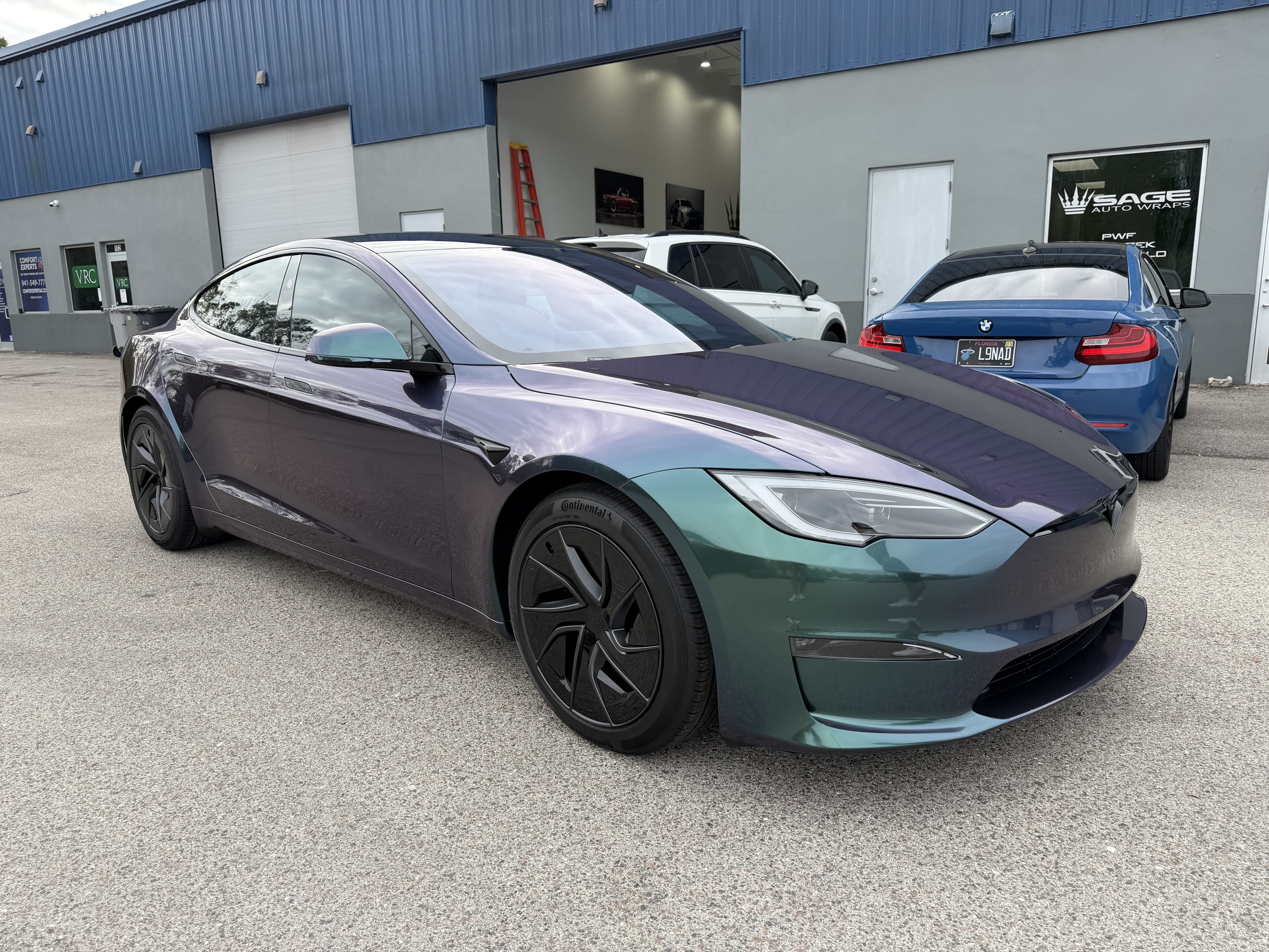 Venomous Cobra on Tesla Model S, Sage Auto Studios