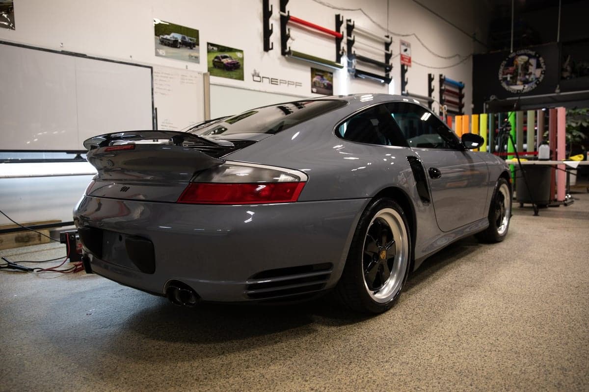 Elephant Gray on a Porsche 911