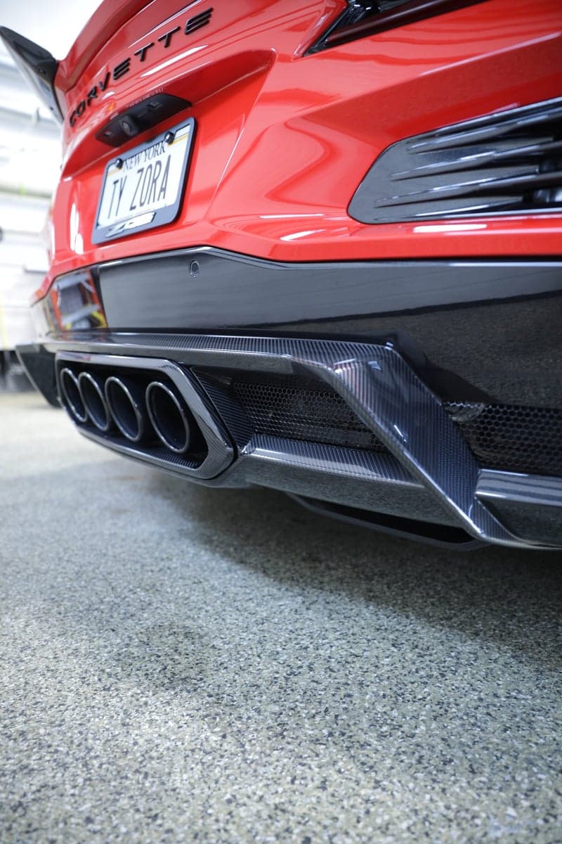 Gloss Carbon Fiber on a Chevrolet Corvette C8