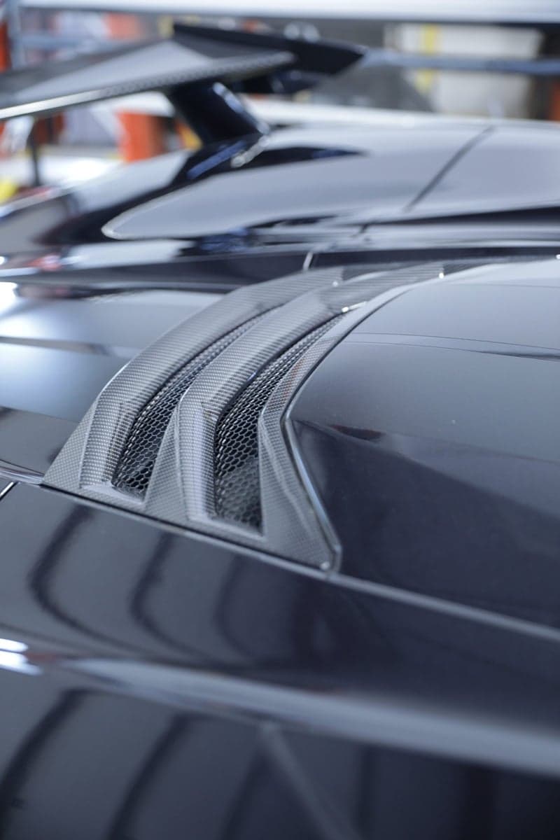 Gloss Carbon Fiber on a Chevrolet Corvette C8