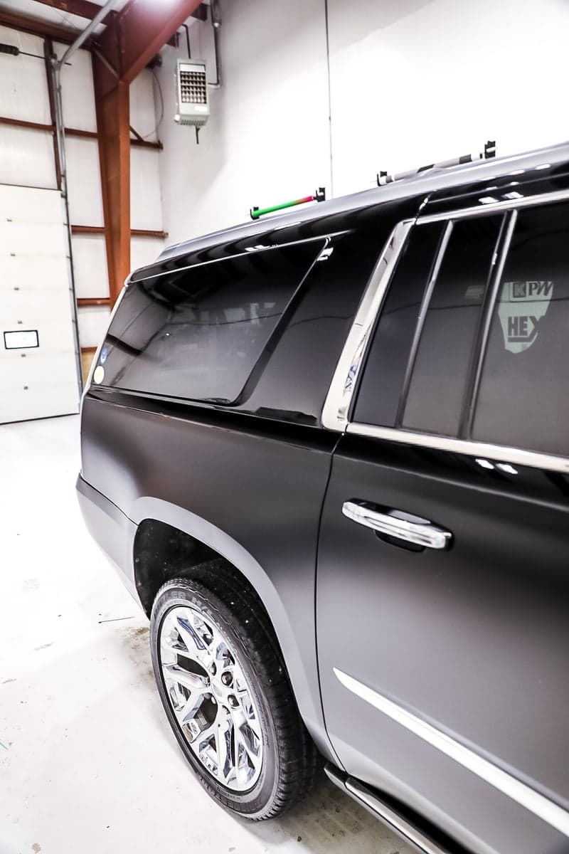 Gloss Perfect Black on Cadillac Escalade