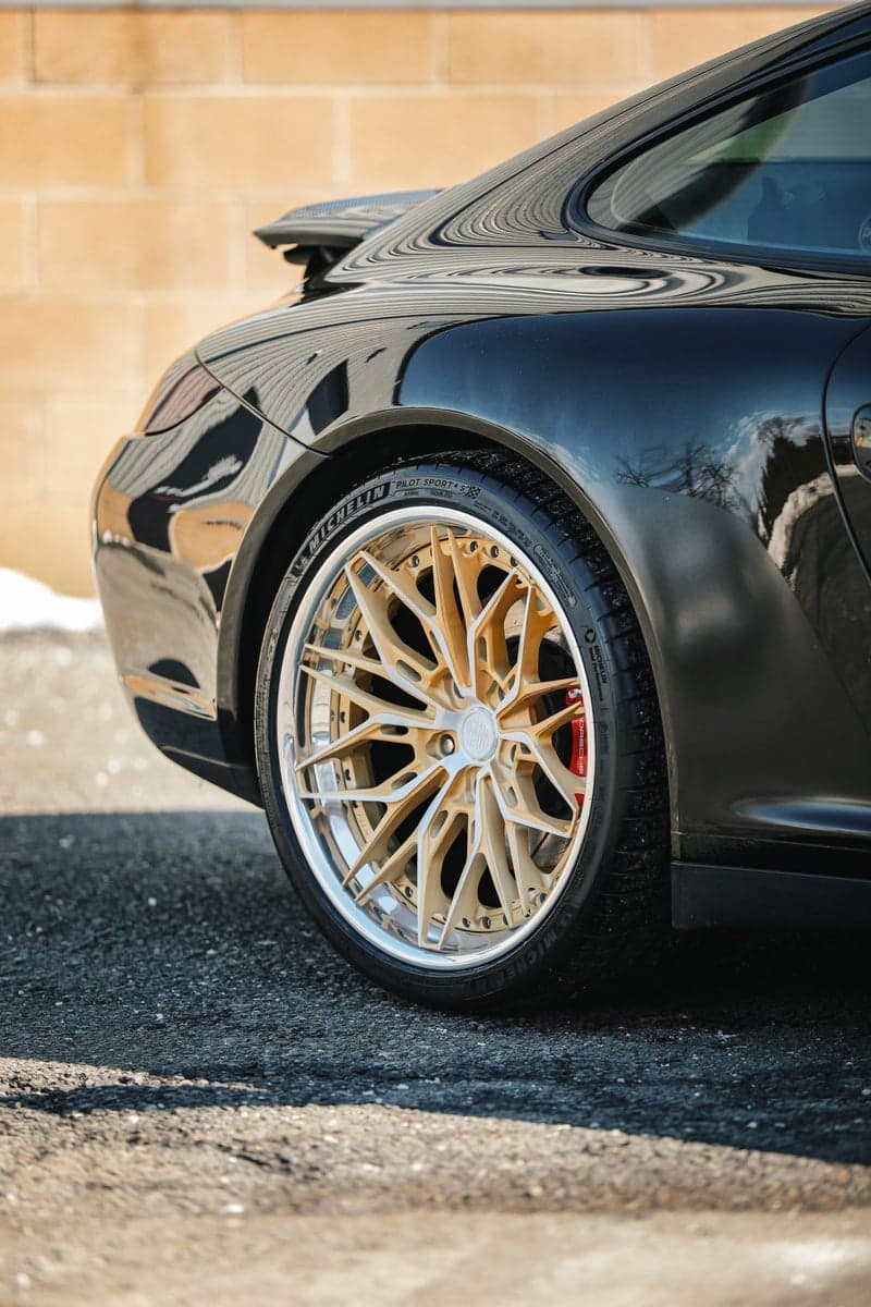 Metallic Gloss Black on Porsche