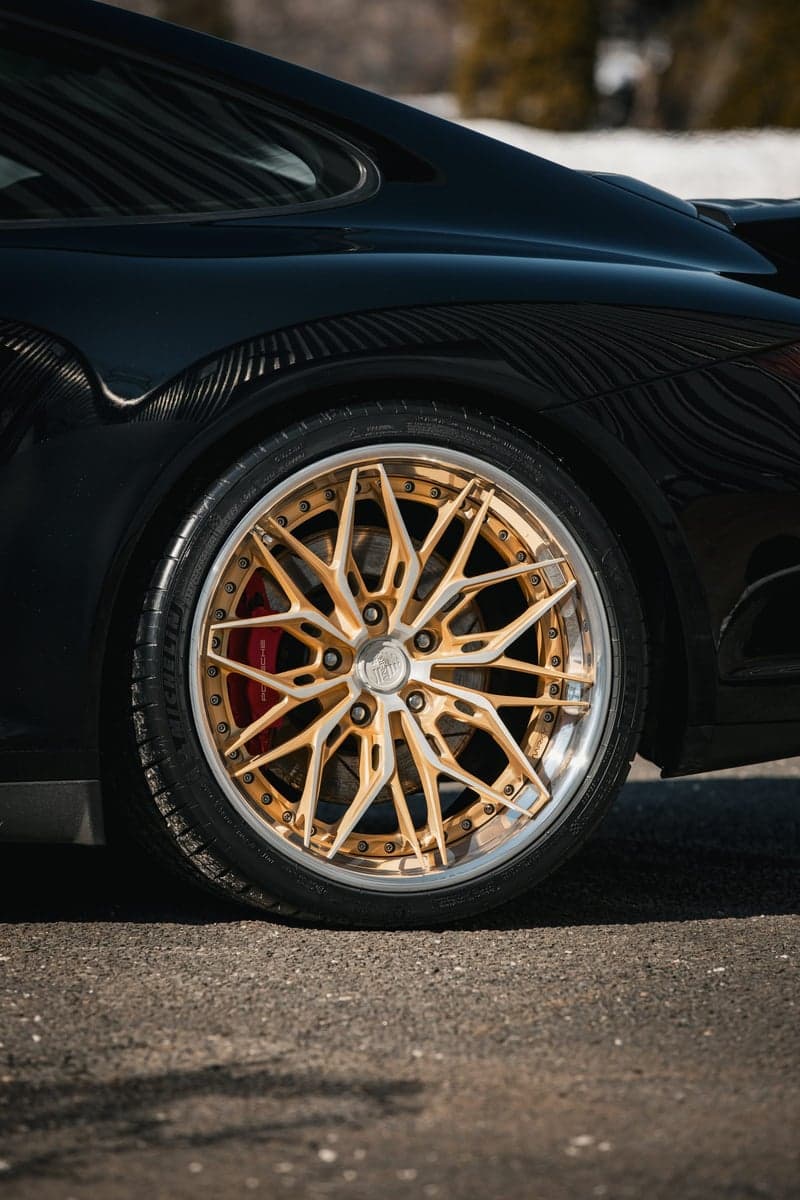 Metallic Black on a Porsche 911