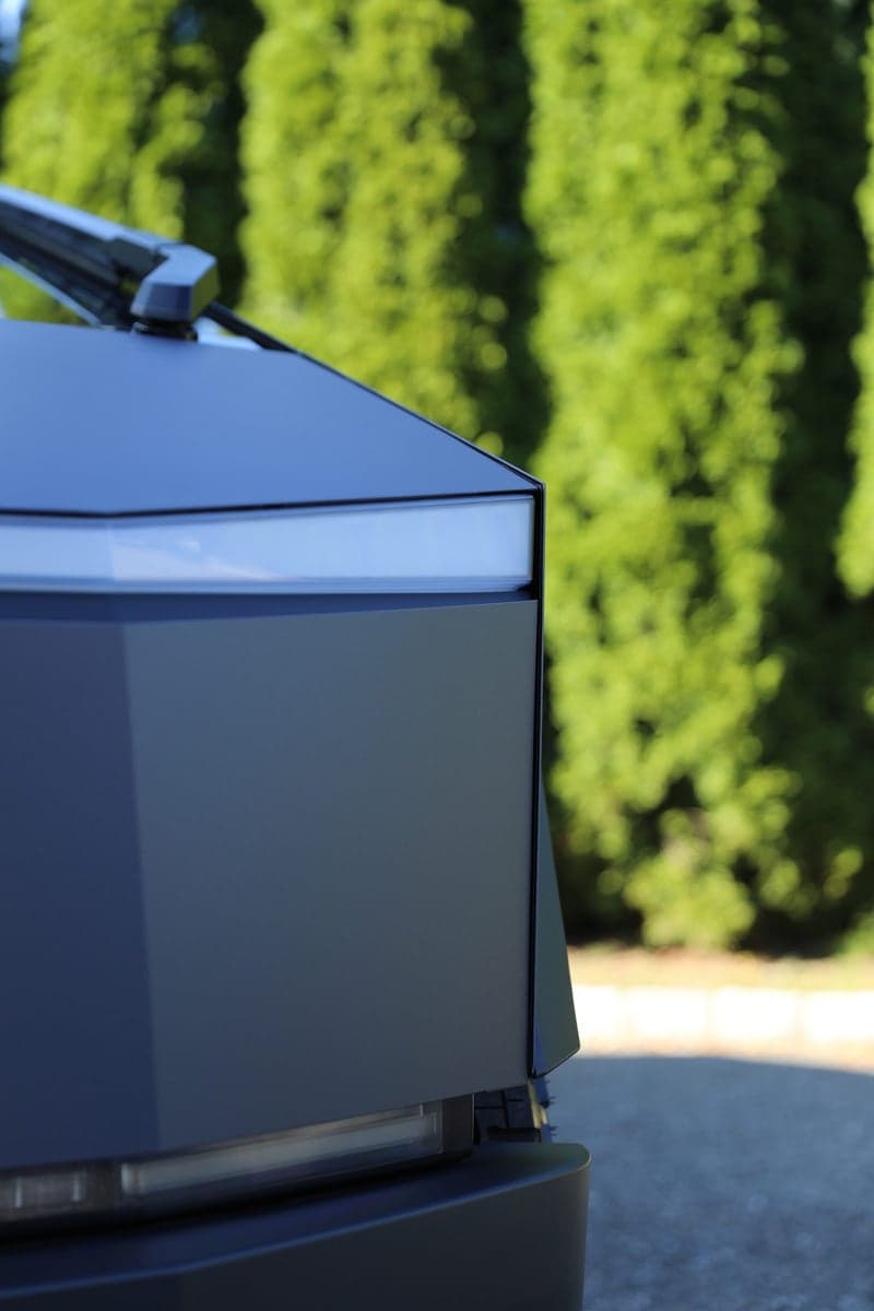 Satin Blue Steel on a Tesla Cybertruck