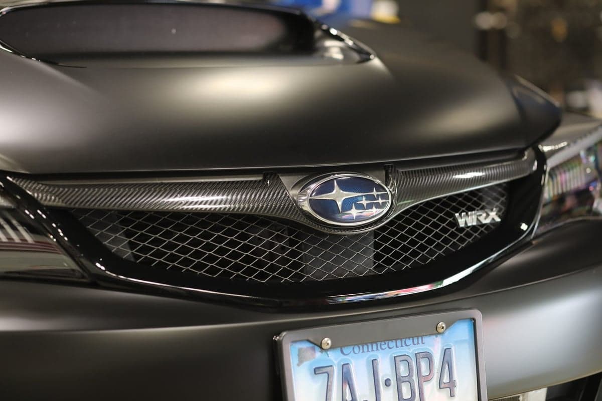 Satin Perfect Black on Subaru WRX