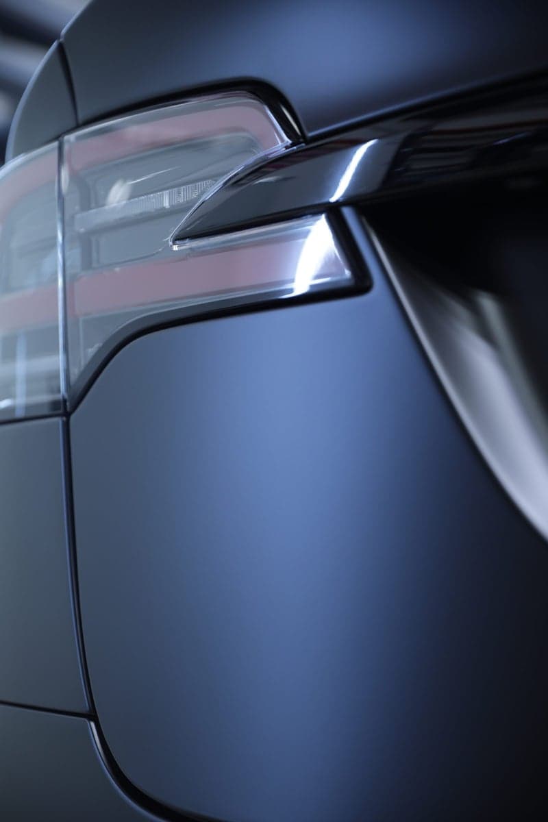 Satin Perfect Black on Tesla Model X