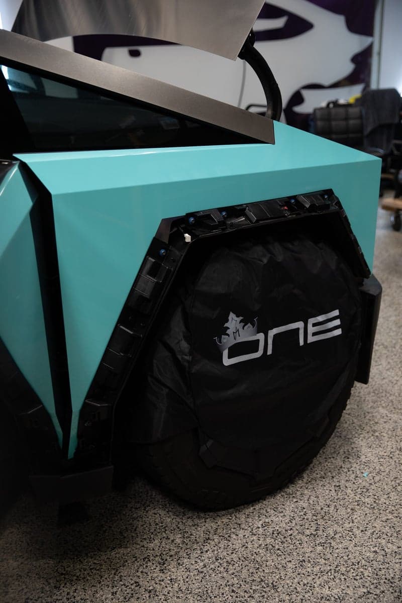 Tiff Blue on Tesla Cybertruck