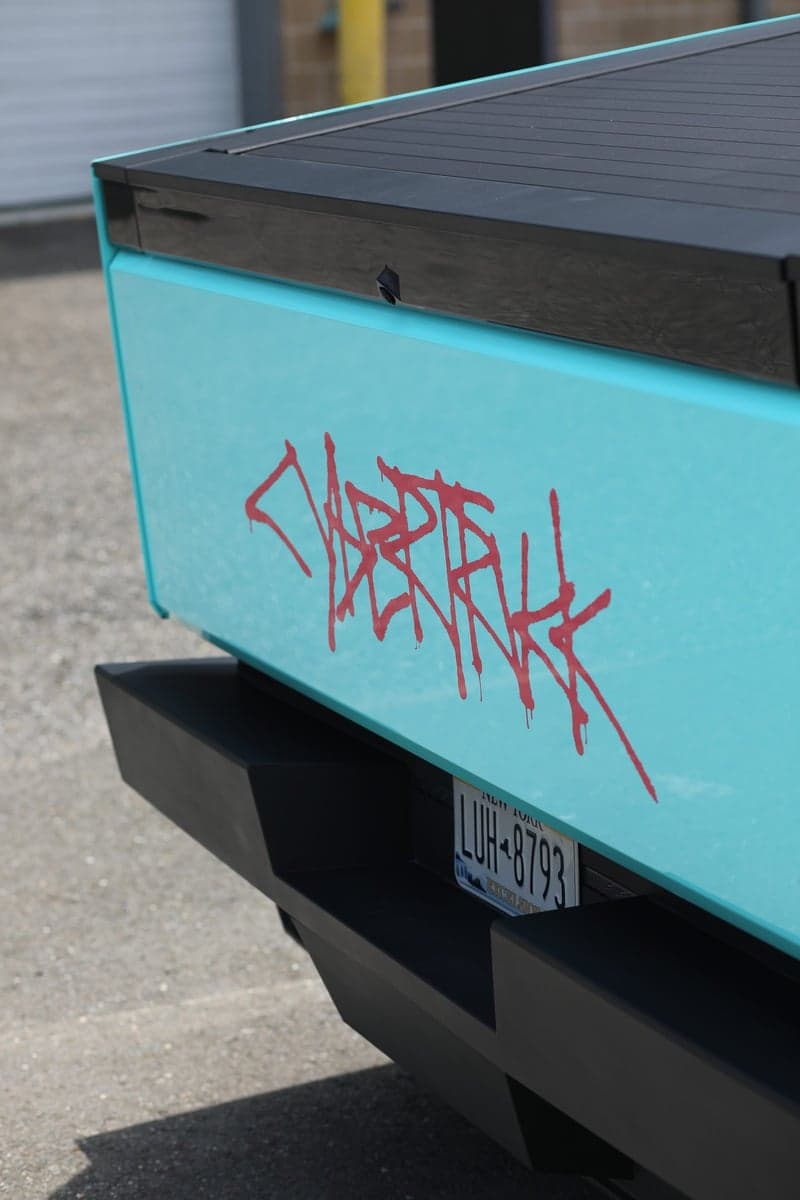 Tiff Blue on Tesla Cybertruck