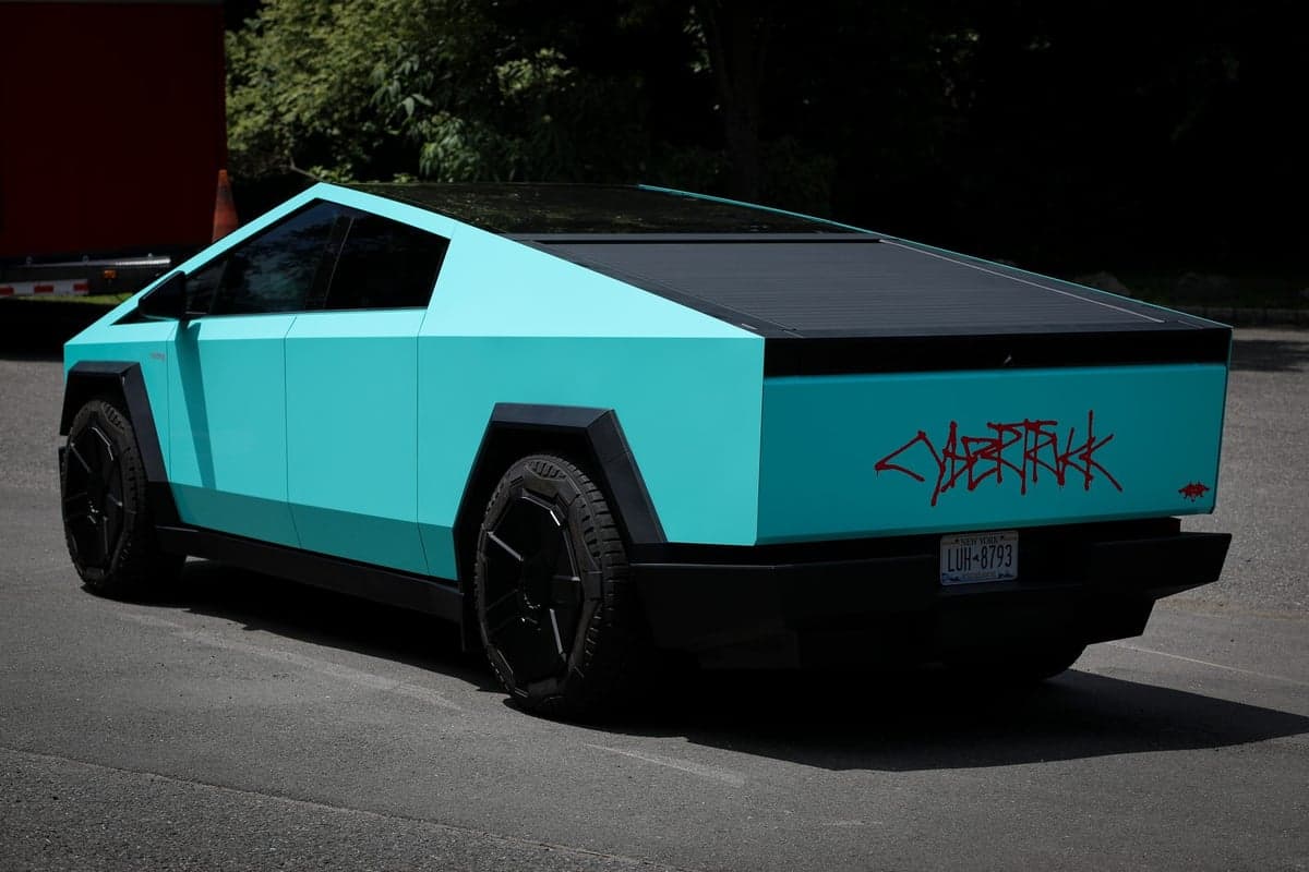 Tiff Blue on Tesla Cybertruck