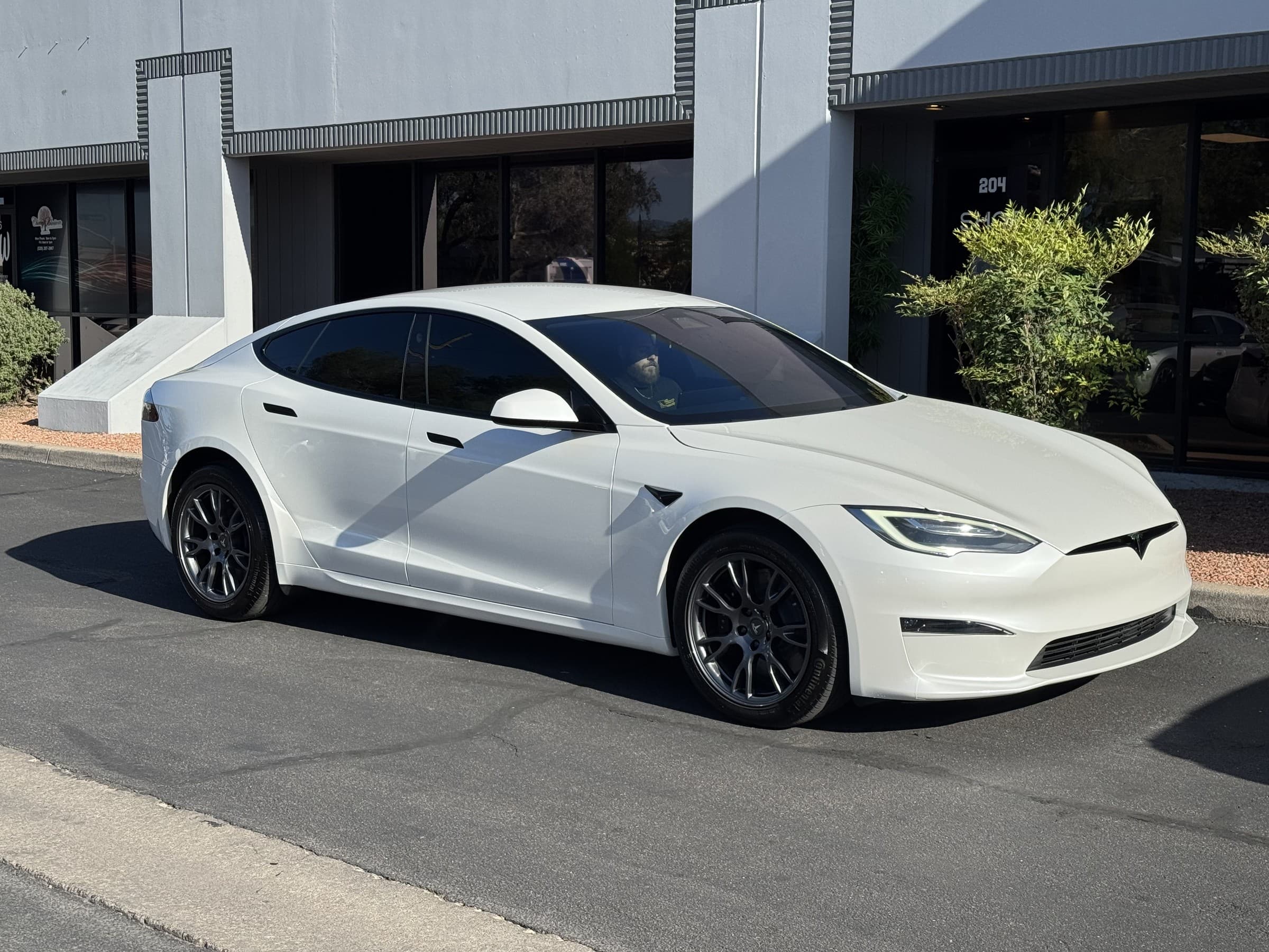 Liquid White on Tesla Model S at CCD Auto Design