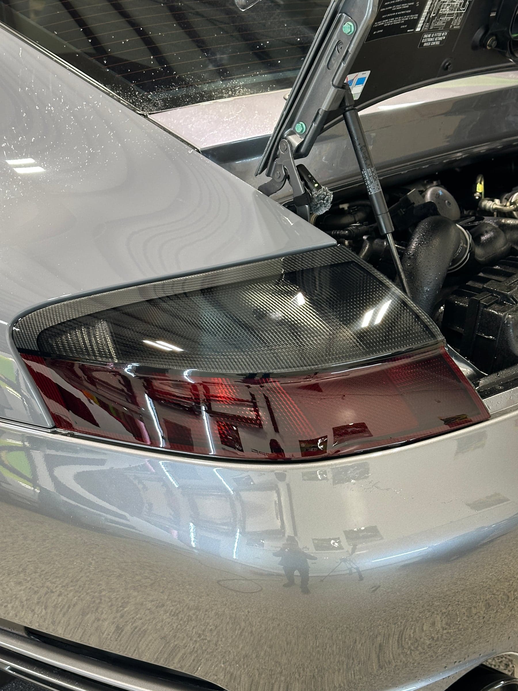 ONE PPF Dark Smoke headlight protection film install