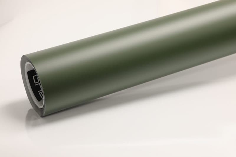 Matte Military Green paint protection film roll photo 1