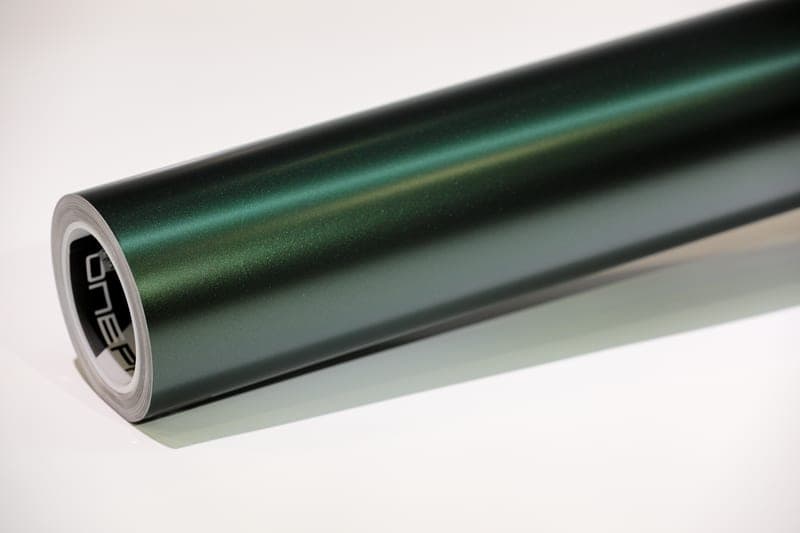 Satin Metallic Hunter Green roll photo