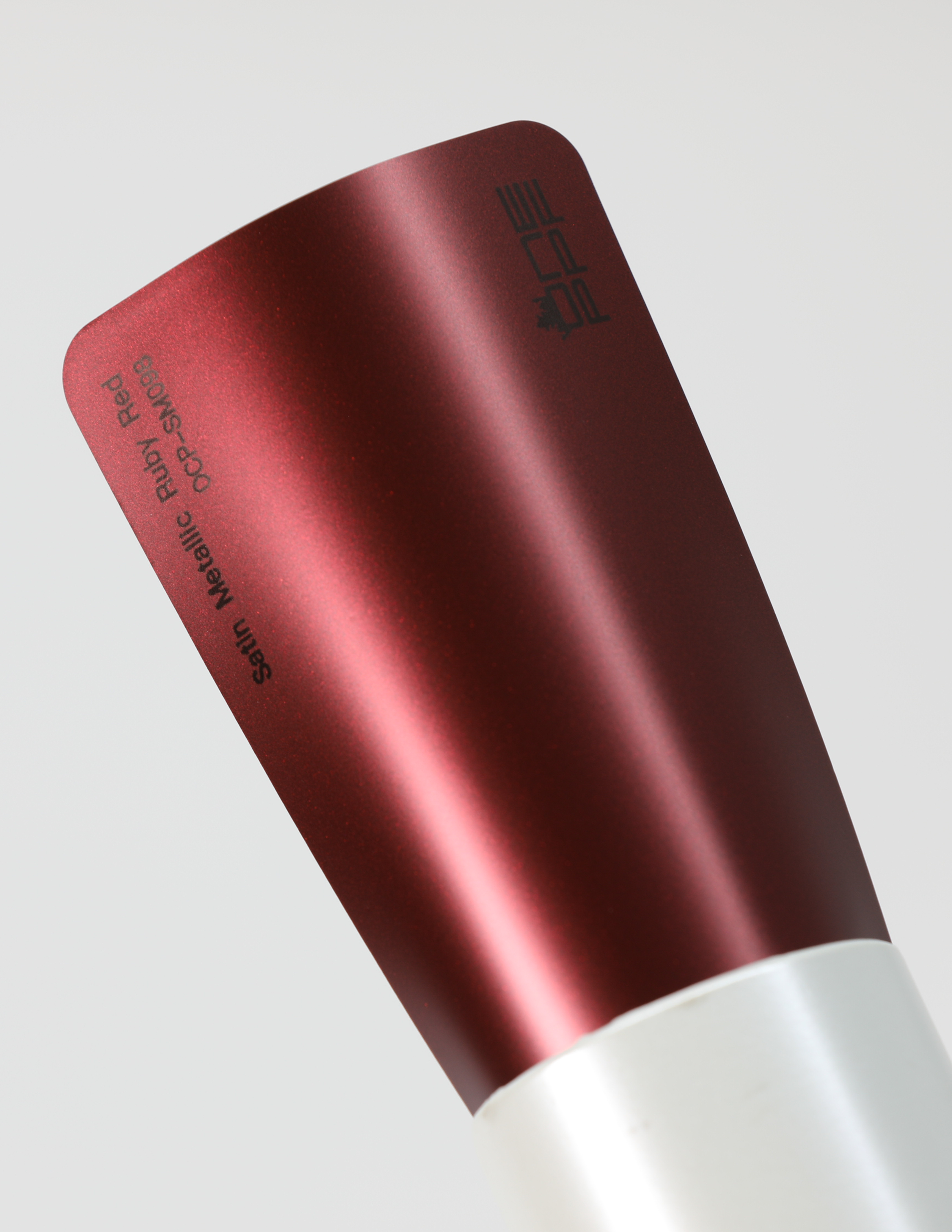 Satin Metallic Ruby Red